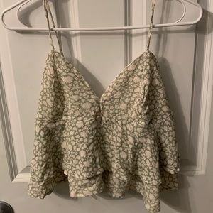 Ocean Drive Floral Crop Top